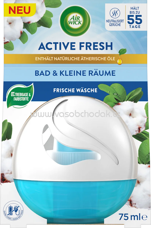 AirWick Lufterfrischer für Bad & kleine Räume Frische Wäsche, 75 m AirWick Lufterfrischer für Bad & kleine Räume Frische Wäsche, 75 m
