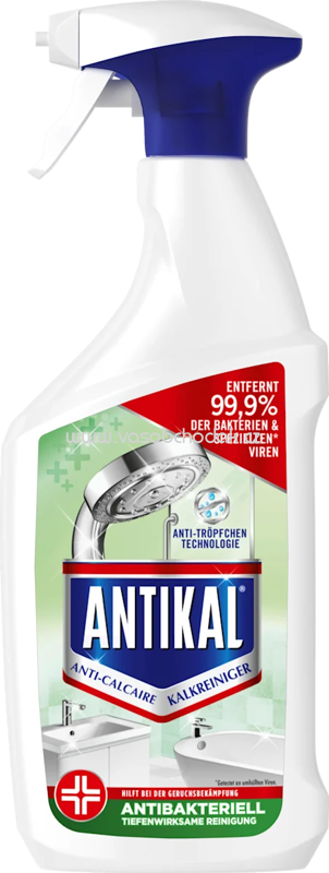 Antikal Kalkreiniger Bad Antibakteriell, 800 ml Antikal Kalkreiniger Bad Antibakteriell, 800 ml