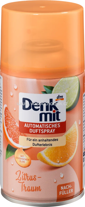 Denkmit Lufterfrischer Automatisches Duftspray Zitrustraum Nachfüller, 250 ml Denkmit Lufterfrischer Automatisches Duftspray Zitrustraum Nachfüller, 250 ml