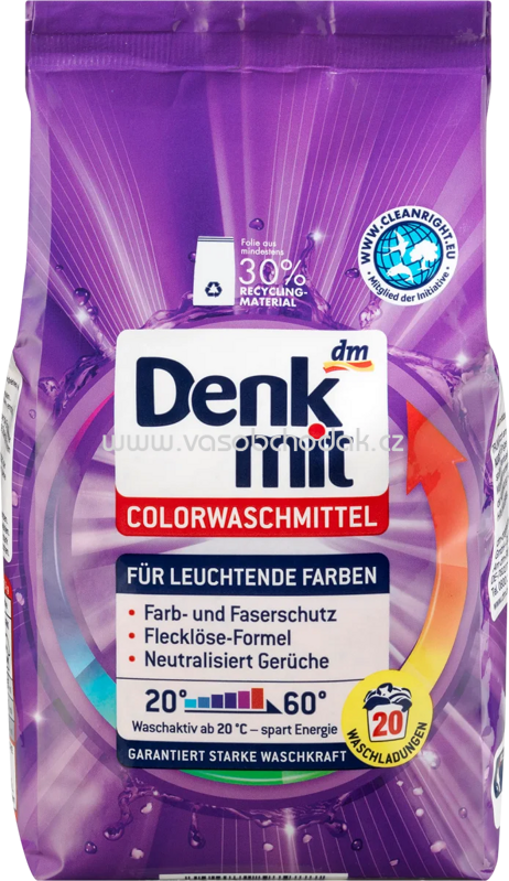 Denkmit Colorwaschmittel Pulver, 20 Wl Denkmit Colorwaschmittel Pulver, 20 Wl