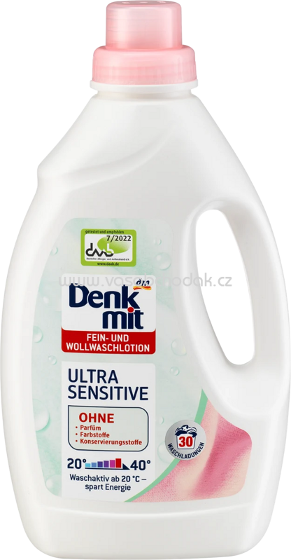 Denkmit Fein- und Wollwaschlotion Ultra Sensitive, 30 praní Denkmit Fein- und Wollwaschlotion Ultra Sensitive, 30 praní