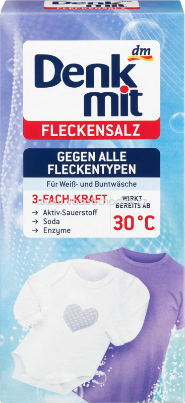 Denkmit Fleckenentferner Salz für Weiß- & Buntwäsche, 500g