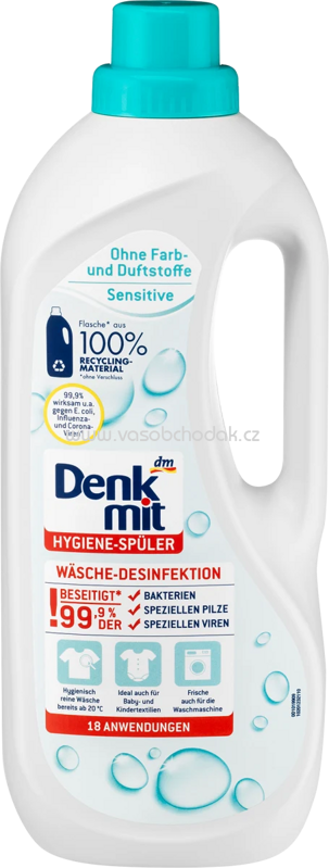 Denkmit Hygiene-Spüler Wäsche Desinfektion ohne Farb&Duftstoffe, 18 Wl