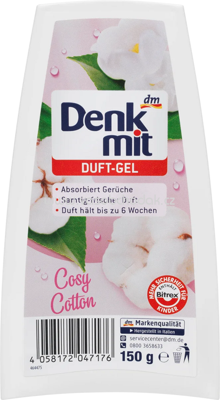 Denkmit Lufterfrischer Duft-Gel Cosy Cotton, 150g Denkmit Lufterfrischer Duft-Gel Cosy Cotton, 150g