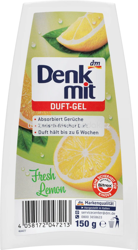 Denkmit Lufterfrischer Duft-Gel Fresh Lemon, 150g