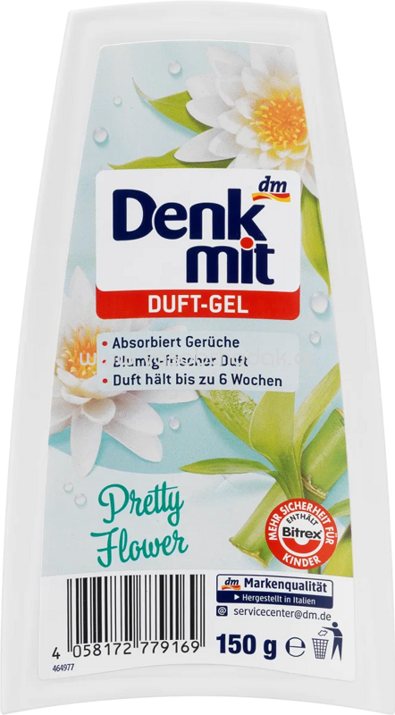 Denkmit Lufterfrischer Duft-Gel Pretty Flower, 150g Denkmit Lufterfrischer Duft-Gel Pretty Flower, 150g