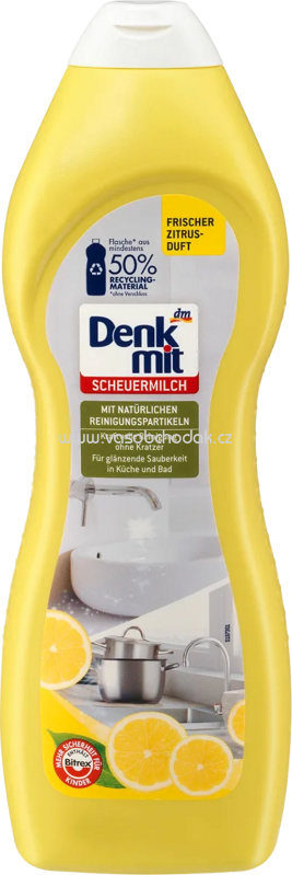 Denkmit Scheuermilch Frischer Zitrus-Duft, 750 ml Denkmit Scheuermilch Frischer Zitrus-Duft, 750 ml