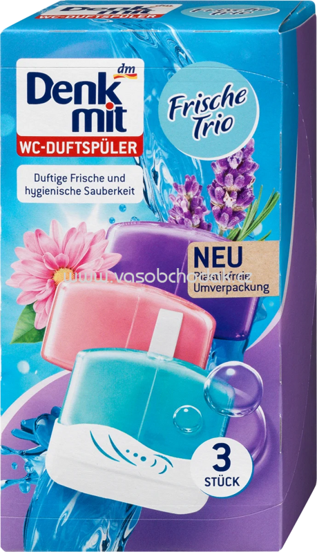 Denkmit WC-Stein Duftspüler Frische-Trio, 3 St Denkmit WC-Stein Duftspüler Frische-Trio, 3 St