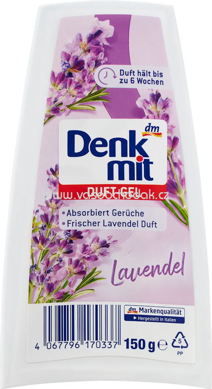 Denkmit Lufterfrischer Duft-Gel Lavendel, 150 g Denkmit Lufterfrischer Duft-Gel Lavendel, 150 g