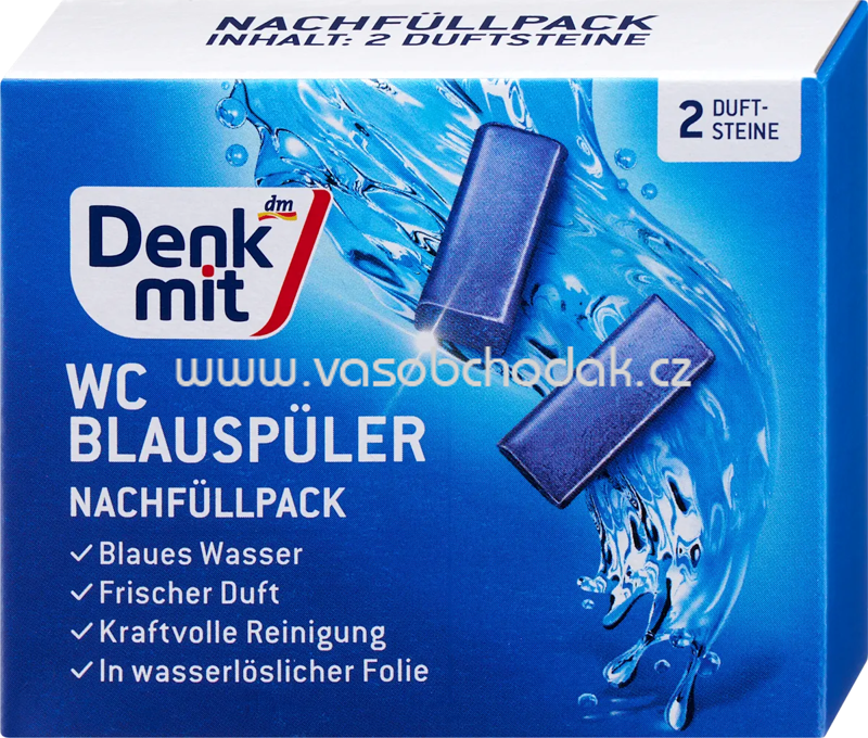 Denkmit WC-Blauspüler Nachfüllpack, 2 St Denkmit WC-Blauspüler Nachfüllpack, 2 St