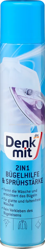 Denkmit Bügelhilfe & Sprühstärke 2in1, 500 ml Denkmit Bügelhilfe & Sprühstärke 2in1, 500 ml