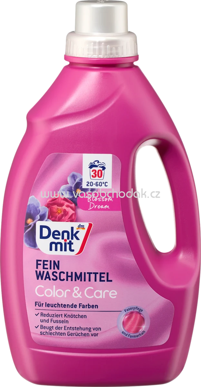 Denkmit Feinwaschmittel flüssig Color&Care Blossom Dream, 30 Wl Denkmit Feinwaschmittel flüssig Color&Care Blossom Dream, 30 Wl