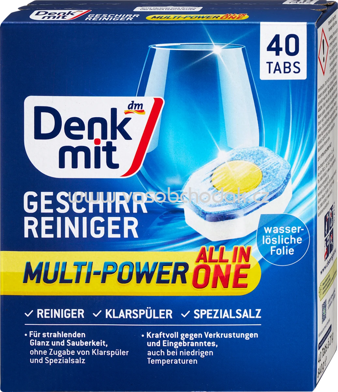 Denkmit Geschirrspülmittel-Tabs Multi-Power, 40 St Denkmit Geschirrspülmittel-Tabs Multi-Power, 40 St