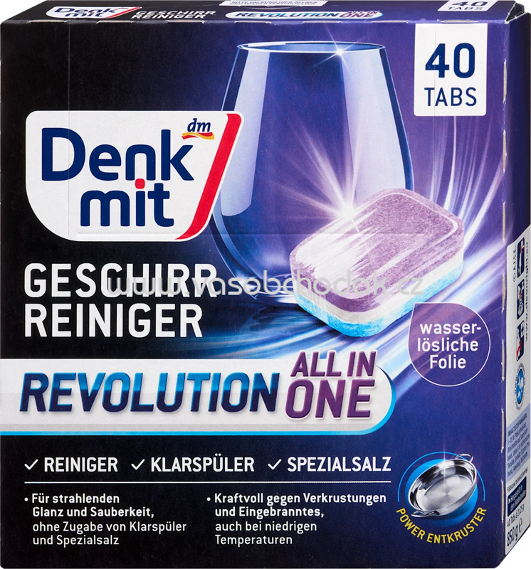 Denkmit Geschirrspülmittel-Tabs Revolution, 40 St Denkmit Geschirrspülmittel-Tabs Revolution, 40 St