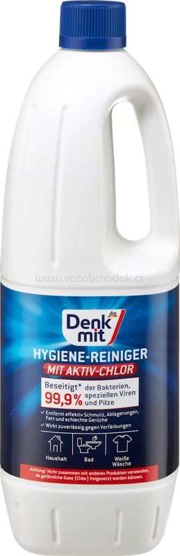 Denkmit Hygienereiniger mit Aktiv-Chlor, 1.500 ml Denkmit Hygienereiniger mit Aktiv-Chlor, 1.500 ml