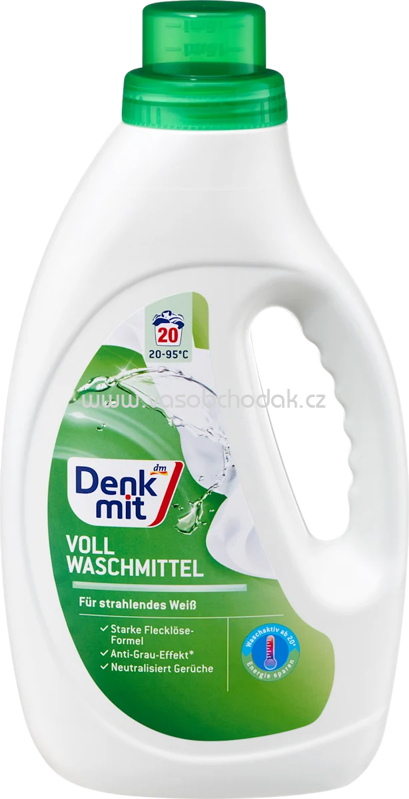 Denkmit Vollwaschmittel für strahlendes Weiß, 20 Wl Denkmit Vollwaschmittel für strahlendes Weiß, 20 Wl