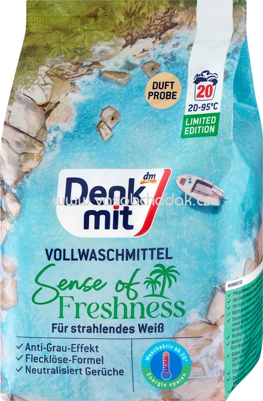 Denkmit Vollwaschmittel Pulver Sense of Freshness, 20 Wl Denkmit Vollwaschmittel Pulver Sense of Freshness, 20 Wl