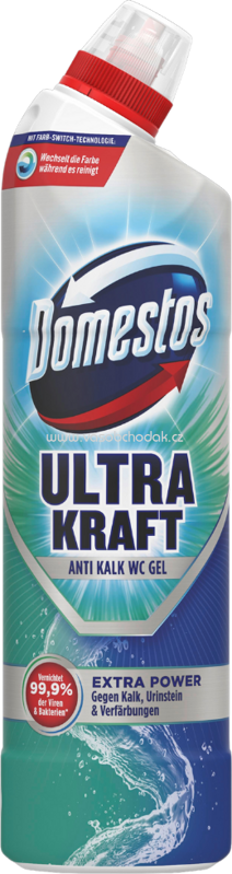 Domestos Wc Reiniger Ultra Kraft Gel Antikalk, 750 ml