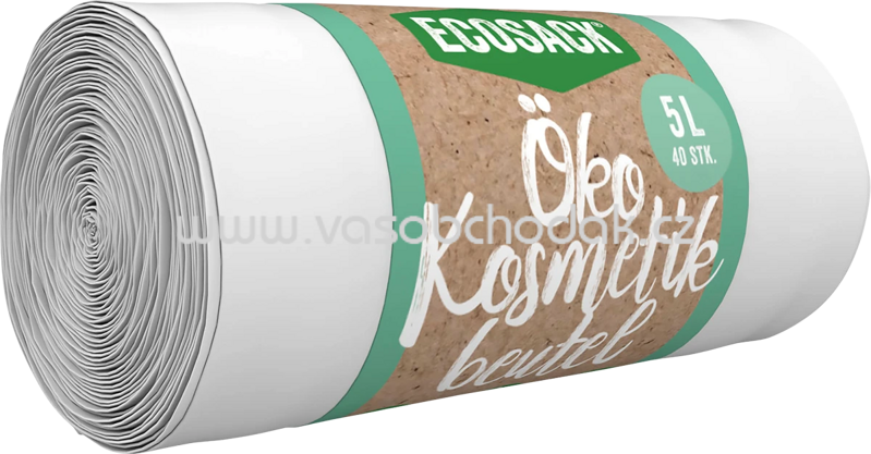 Ecosack Müllbeutel Öko 5 l für Kosmetikeimer, 40 St