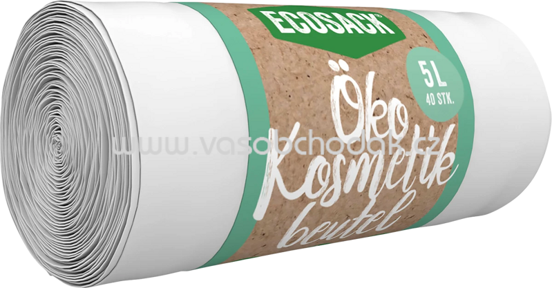 Ecosack Müllbeutel Öko 5 l für Kosmetikeimer, 40 St Ecosack Müllbeutel Öko 5 l für Kosmetikeimer, 40 St