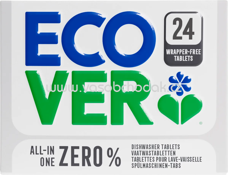 Ecover Spülmaschinen-Tabs All-in-One Zero, 24 St