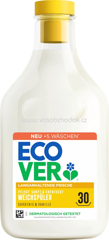 Ecover Weichspüler Gardenie & Vanille, 30 Wl, 750 ml