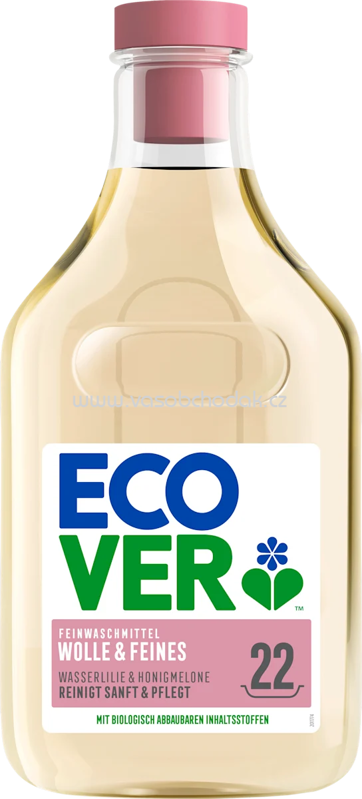 Ecover Woll &Feinwaschmittel flüssig Wasserlilie & Honigmelone, 22 Wl