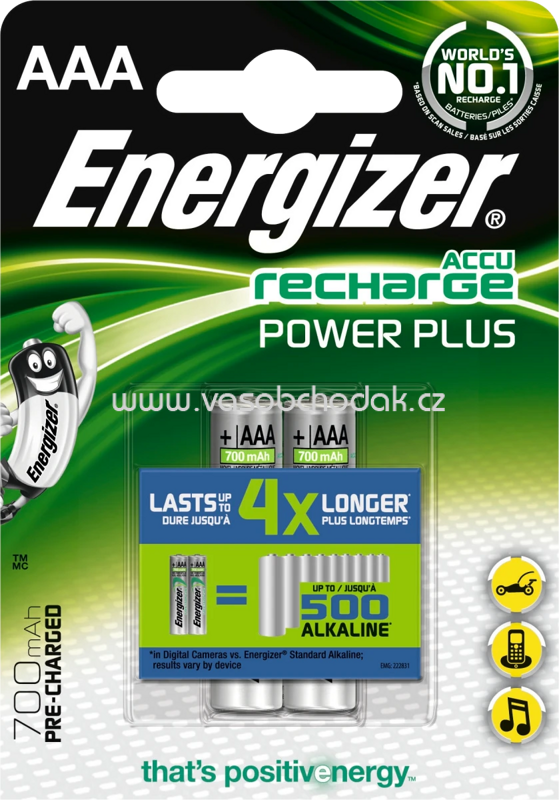 Energizer Akkus Power Plus AAA 700 mAh, 2 St