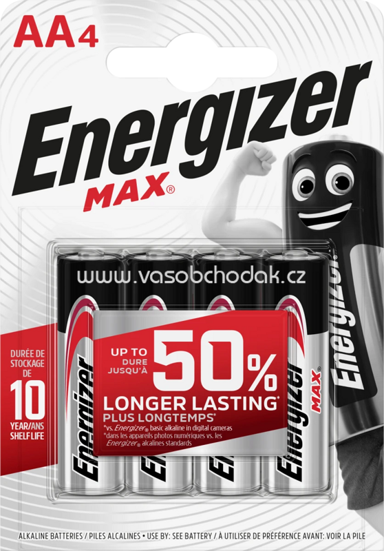 Energizer Alkaline Max AA, 4 St