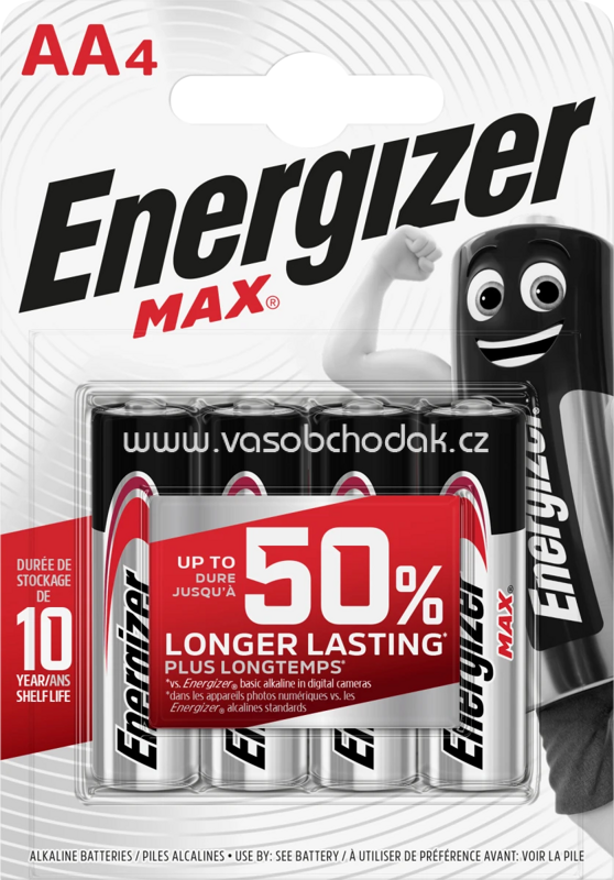 Energizer Alkaline Max AA, 4 St Energizer Alkaline Max AA, 4 St