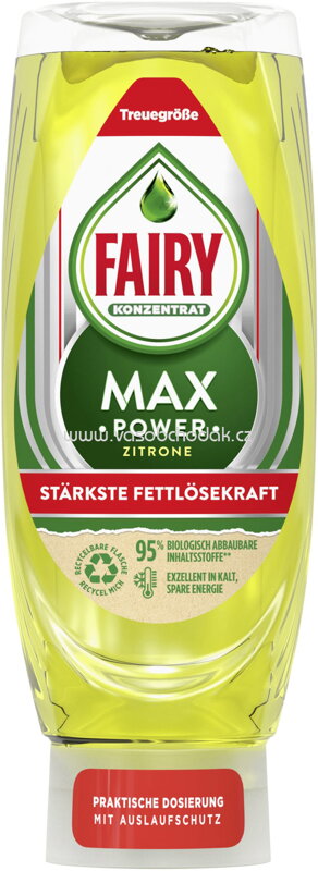 Fairy MAX Power Spülmittel Zitrone, 545 ml