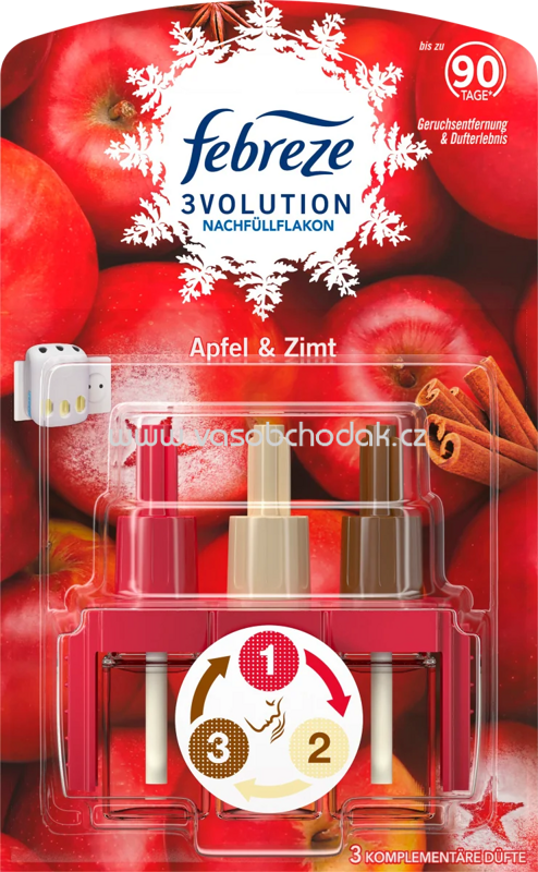 Febreze Duftstecker 3Volution Nachfüllpack Apfel & Zimt, 20 ml