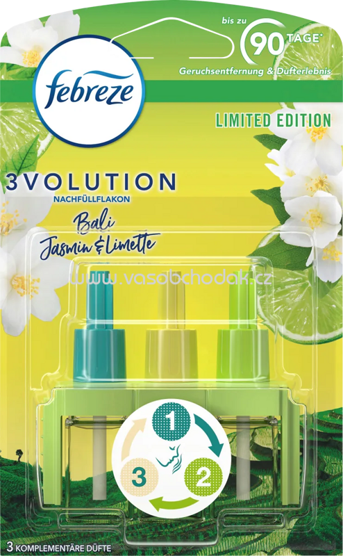 Febreze Duftstecker 3Volution Nachfüllpack Bali Jasmin, 20 ml