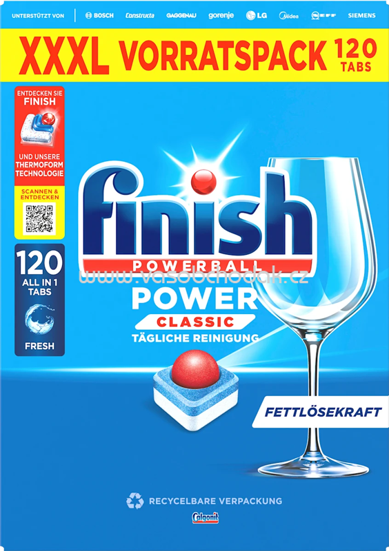 Finish Spülmaschinen Tabs Classic, 64 - 110 St Finish Spülmaschinen Tabs Classic, 64 - 110 St
