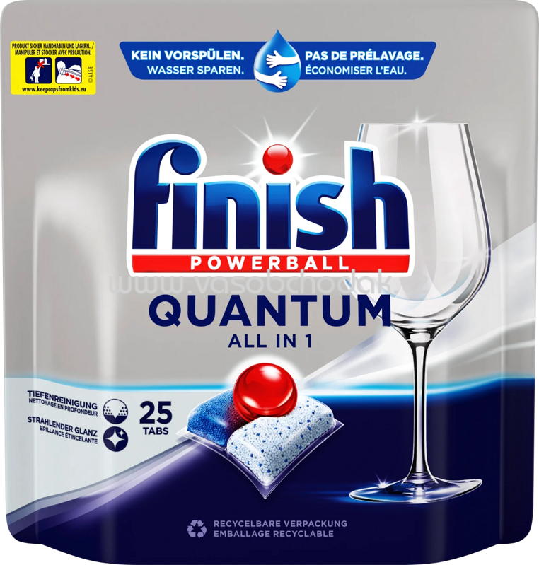 Finish Spülmaschinen Tabs Quantum All in 1, 25 - 88 St Finish Spülmaschinen Tabs Quantum All in 1, 25 - 88 St