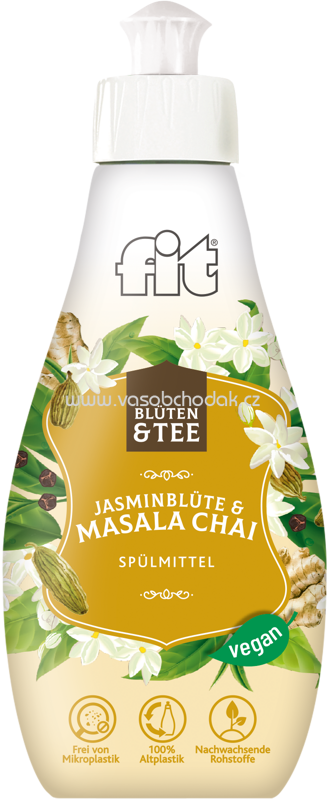 Fit Spülmittel Blüten & Tee Jasminblüte & Masala Chai, 400 ml Fit Spülmittel Blüten & Tee Jasminblüte & Masala Chai, 400 ml