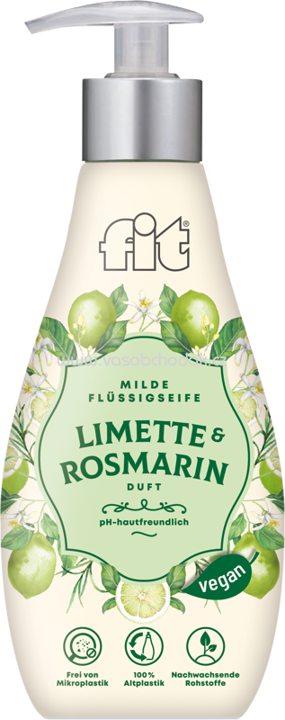 Fit Flüssigseife Gewürz-Edition Limette & Rosmarin, 400 ml