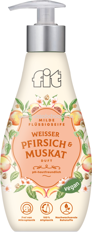 Fit Flüssigseife Gewürz-Edition Weisser Pfirsich & Muskat, 400 ml