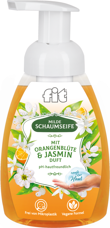 Fit Milde Schaumseife mit Orangenblüte & Jasmin, 250 ml