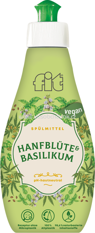 Fit Spülmittel Duftediton Hanfblüte & Basilikum, 400 ml Fit Spülmittel Duftediton Hanfblüte & Basilikum, 400 ml