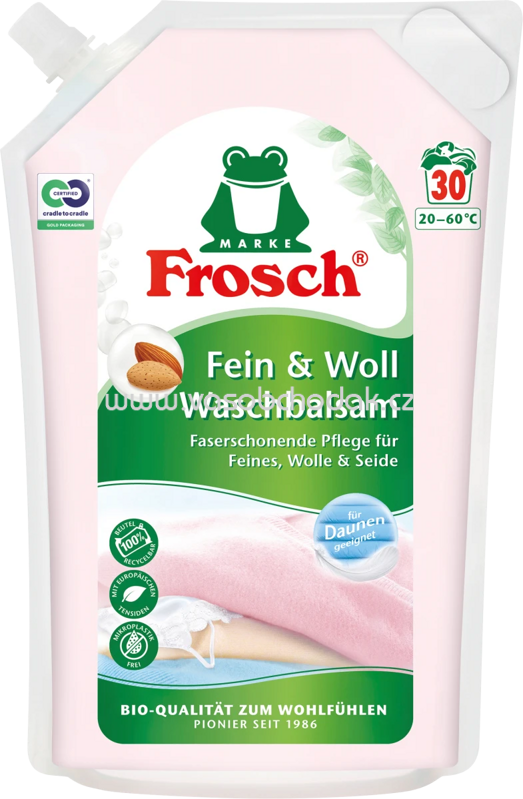 Frosch Fein- & Woll- Waschbalsam Flüssig, 30 Wl Frosch Fein- & Woll- Waschbalsam Flüssig, 30 Wl