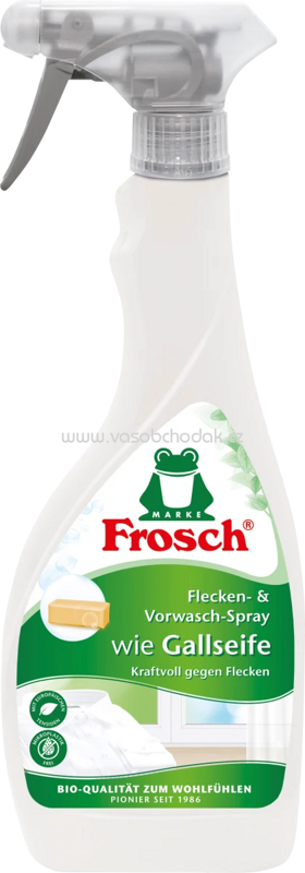 Frosch Fleckenentferner wie Gallseife Flecken- & Vorwasch-Spray, 500 ml Frosch Fleckenentferner wie Gallseife Flecken- & Vorwasch-Spray, 500 ml