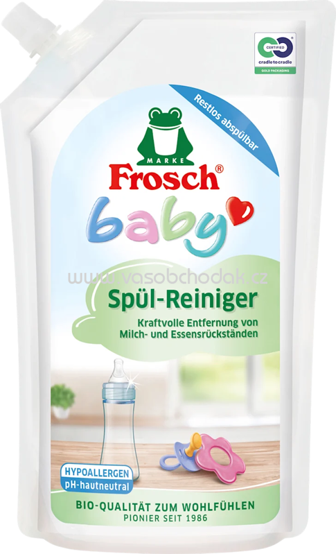 Frosch Baby Spül-Reiniger Nachfüllbeutel - Auch für Allergiker geeignet 500 ml Frosch Baby Spül-Reiniger Nachfüllbeutel - Auch für Allergiker geeignet 500 ml