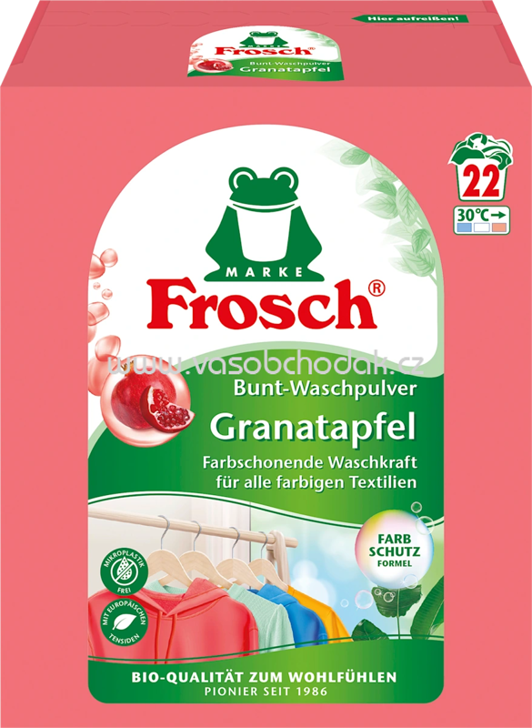 Frosch Waschpulver Granatapfel Bunt 22Wl, 1,450 l