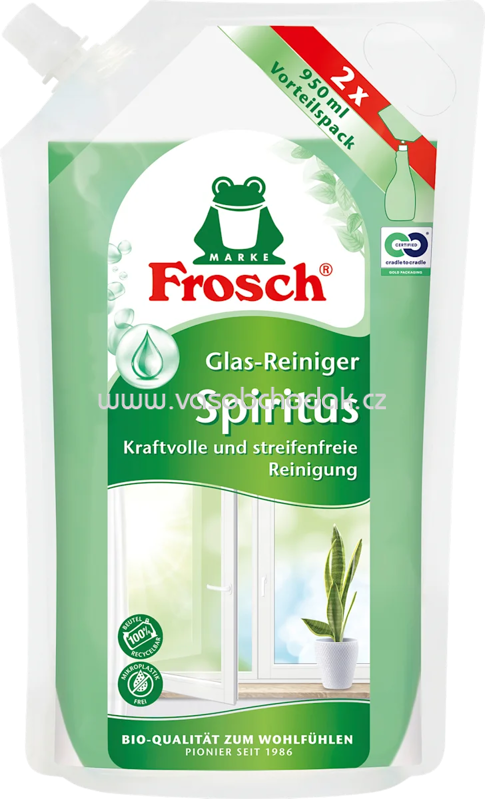 Frosch Spiritus Glas-Reiniger Nachfüllbeutel 950 ml 