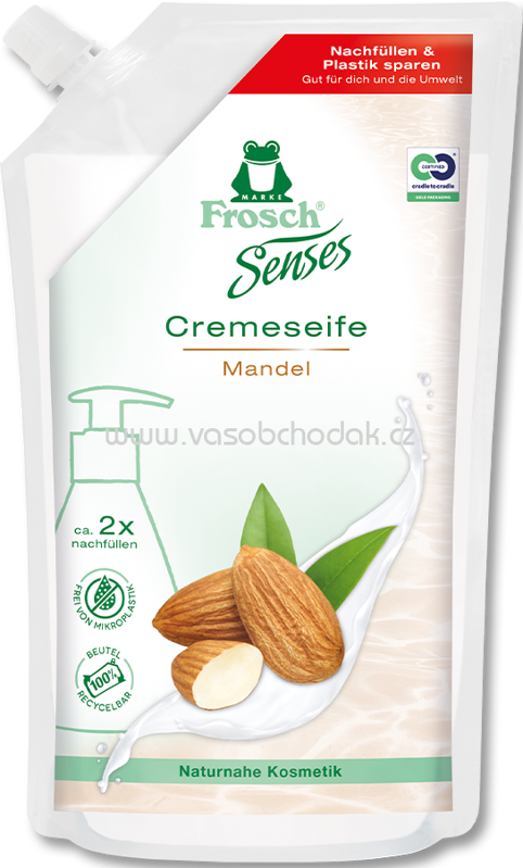 Frosch Cremeseife Mandel Nachfüllbeutel 500 ml 