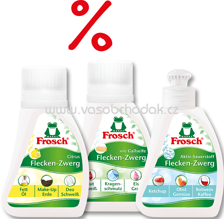 Frosch Flecken-Zwerg Aktiv-Sauerstoff, Citrus, wie Gallseife, 3x75 ml, 225 ml Frosch Flecken-Zwerg Aktiv-Sauerstoff, Citrus, wie Gallseife, 3x75 ml, 225 ml