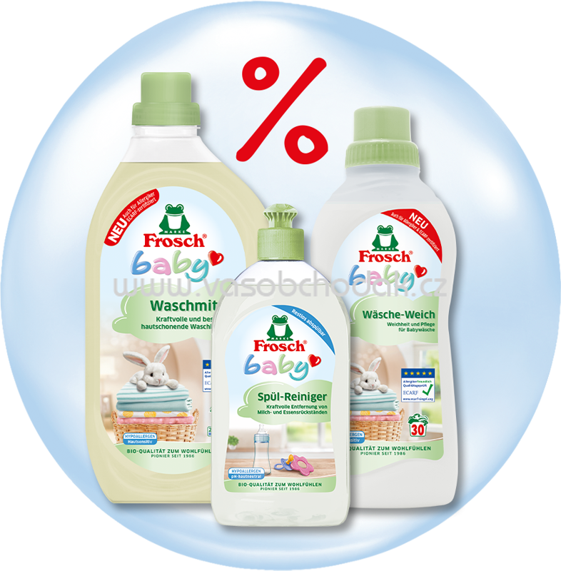Frosch Baby Spül-Reiniger, Baby Wäsche-Weich, Baby Waschmittel Auch für Allergiker geeignet 3 Stück Frosch Baby Spül-Reiniger, Baby Wäsche-Weich, Baby Waschmittel Auch für Allergiker geeignet 3 Stück