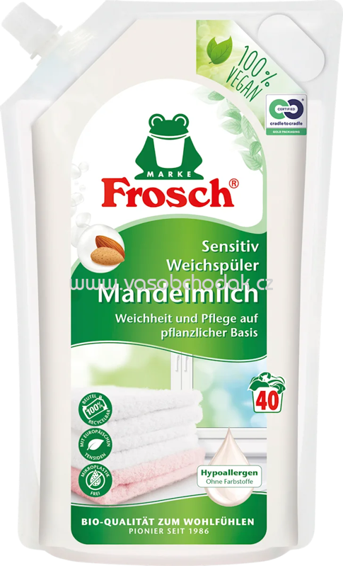 Frosch Weichspüler Mandelmilch 40Wl 1l