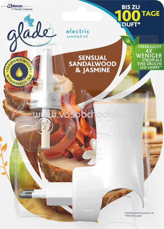 Glade Duftstecker Sensual Sandalwood & Jasmine Starterset, 20 ml Glade Duftstecker Sensual Sandalwood & Jasmine Starterset, 20 ml